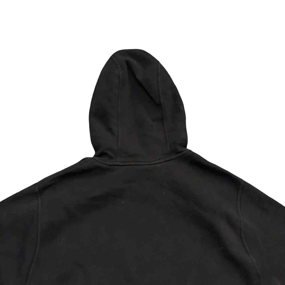 Nike Mens Black Sunburst Pinwheel Logo Graphic Pullover Hoodie Small